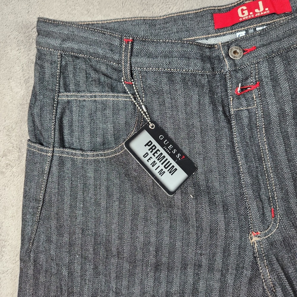 Vintage Guess Jeans Denim Shorts Mens size 38 Cotton Blend USA Retro Y2K Baggy - Picture 4 of 11